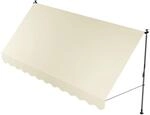 Juskys Klemmmarkise Kapstadt 400 x 120 cm Beige