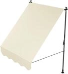 Juskys Klemmmarkise Kapstadt 150 x 120 cm Beige