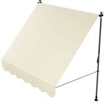 Juskys Klemmmarkise Kapstadt 200 x 120 cm Beige