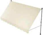 Juskys Klemmmarkise Kapstadt 350 x 120 cm Beige