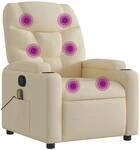 vidaXL Massagesessel Creme Stoff Modell 5