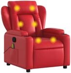 vidaXL Massagesessel Rot Kunstleder 372439