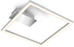 Brilo LED-Deckenleuchte Nici Warmwei&szlig;e Lichtfarbe Silber 26,5 cm x 25 cm
