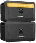 Growatt NOAH 2000 Solarspeicher x2 4096Wh Speicher f&uuml;r Balkonkraftwerk 0% MwSt