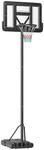 SPORTNOW Basketballst&auml;nder Stahl Kunststoff HDPE Schwarz 90L x 60B x 370H cm