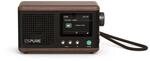 Pure Classic Mini Das Charmante Tragbare Digitalradio Kaffee Schwarz/Walnuss