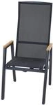 Siena Garden Dining Sessel Move Bologna 75,5 cm x 56,5 cm x 113,5 cm Schwarz