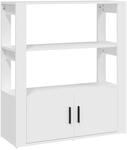 vidaXL Sideboard Wei&szlig; 80x30x90 cm Holzwerkstoff 819460