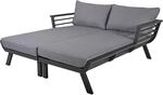 Garden Pleasure Doppelliege Delia 174 cm x 62/68 cm x 170 cm Anthrazit