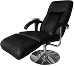 vidaXL Massagesessel Schwarz Kunstleder 240064