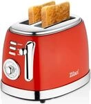Zilan ZLN-7040 Retro 2 Scheiben Doppelschlitz Toaster 850 Watt