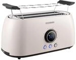 Steinborg SB-2214 XXL 4 Scheiben Toaster Digitales Display 1500 Watt Beige