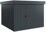 H&ouml;rmann EcoStar Ger&auml;tehaus Euroline Flachdach 1-flg 285 x 278 cm Anthrazitgrau