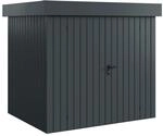 H&ouml;rmann EcoStar Ger&auml;tehaus Euroline Flachdach 2-flg 237 x 181 cm Anthrazitgrau