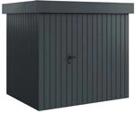 H&ouml;rmann EcoStar Ger&auml;tehaus Euroline Flachdach 1-flg 237 x 181 cm Anthrazitgrau