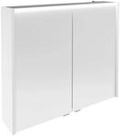Fackelmann LED-Spiegelschrank Verona 80 cm 2 T&uuml;ren Wei&szlig; Glanz