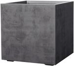 Deroma Pflanzk&uuml;bel Cubo Millennium mit Rollen 49 cm x 49 cm x 49 cm Anthrazit