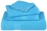 vidaXL Handt&uuml;cher 2 Stk T&uuml;rkis 50x100 cm 360 g/m&sup2; 100% Baumwolle 136974