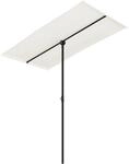 vidaXL Sonnenschirm mit Aluminium-Mast 180x110 cm Sandwei&szlig; 47329