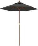 vidaXL Sonnenschirm mit Holzmast Anthrazit 196x231 cm 363161