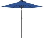 vidaXL Sonnenschirm mit Stahlmast Azurblau 225x225x212 cm 4005065