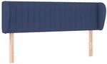 vidaXL Kopfteil mit Ohren Blau 147x23x78/88 cm Stoff 3117386