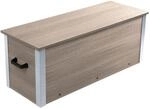Dobar WPC Auflagenbox 115 cm x 42,8 cm x 47,2 cm Silbergrau