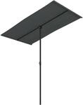 vidaXL Sonnenschirm mit Aluminium-Mast 180x110 cm Anthrazit 47330