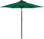 vidaXL Sonnenschirm mit Stahlmast Gr&uuml;n 225x225x212 cm 4005059