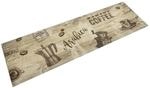 vidaXL K&uuml;chenteppich Waschbar Kaffee Braun 45x150 cm Samt 4005578