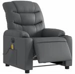 vidaXL Massagesessel Elektrisch Grau Kunstleder Modell 9