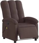 vidaXL Massagesessel Elektrisch Dunkelbraun Stoff Modell 7