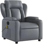 vidaXL Massagesessel Elektrisch Grau Kunstleder Modell 8