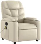vidaXL Massagesessel Elektrisch Creme Kunstleder Modell 8