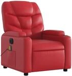 vidaXL Massagesessel Elektrisch Rot Kunstleder Modell 5