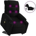 vidaXL Elektrischer Massagesessel mit Aufstehhilfe Schwarz Stoff Modell 2
