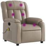 vidaXL Massagesessel Cappuccino-Braun Kunstleder Modell 10