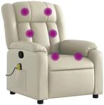 vidaXL Massagesessel Creme Kunstleder Modell 12