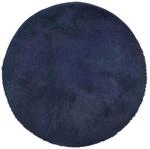 vidaXL Teppich Shaggy Hochflor NAVARRA Marineblau 100x100 cm Polyester 4102899