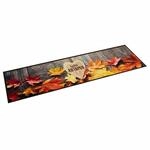 vidaXL K&uuml;chenteppich Waschbar Herbst 60x300 cm Samt 4005628