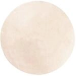 vidaXL Teppich HUARTE Kurzflor Weich und Waschbar Beige &Oslash; 120 cm 375029