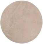 vidaXL Teppich HUARTE Kurzflor Weich und Waschbar Sandfarben &Oslash; 200 cm 375069
