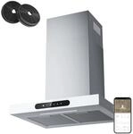 CIARRA Dunstabzugshaube A+++ 650 m&sup3;/h 60 cm WIFI-APP Touch Control VM6102W