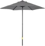 Outsunny Sonnenschirm Polyester Aluminium Dunkelgrau 1,96L x 1,96B x 2,04H m