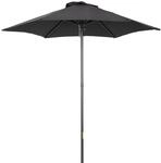 Outsunny Sonnenschirm Polyester Aluminium Schwarz 1,96L x 1,96B x 2,04H m