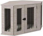 PawHut Hundeh&uuml;tte mit Kissen f&uuml;r Mittelgro&szlig;e Hunde Walnuss 104 x 55 x 63 cm