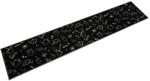 vidaXL K&uuml;chenteppich Waschbar Morgen Schwarz 60x300 cm Samt 4005586