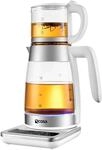 Ecosa EO-695 Teekocher mit Temperatureinstellung BPA-Frei 1,8L 2200 Watt Wei&szlig;