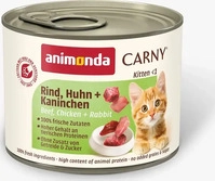 Carny Katzen-Nassfutter Kitten Rind und Huhn und Kaninchen 200 g, Grundpreis:...