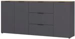 Premium Living Sideboard California in Eichefarben/Graphitfarben